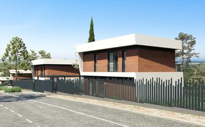 Exterior view of Single-family semi-detached for sale in El Espinar  with Private garden, Parquet flooring and Terrace