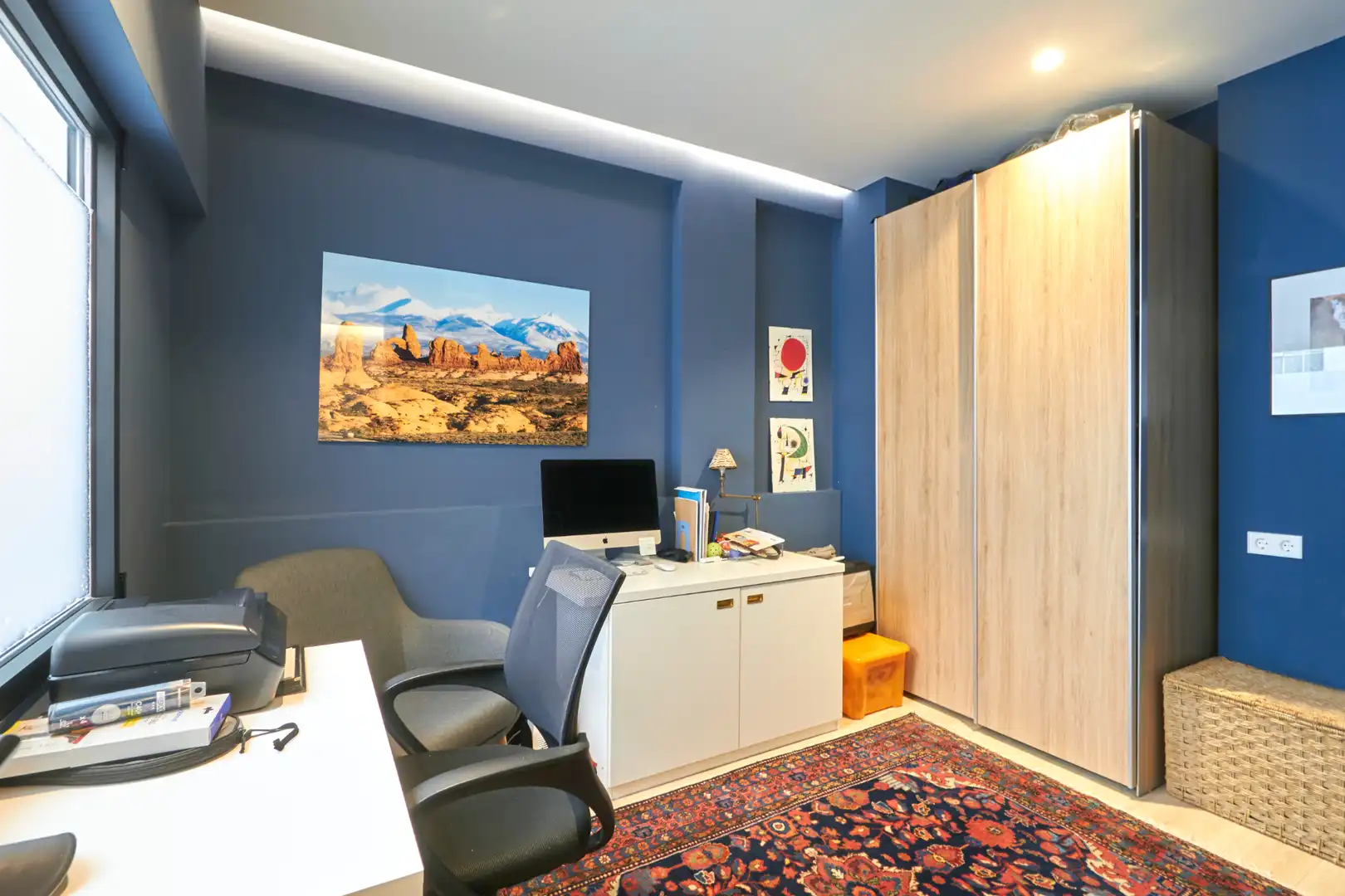 Schlafzimmer von Wohnung zum Verkauf in Barcelona mit Klimaanlage, Heizung und Parkett