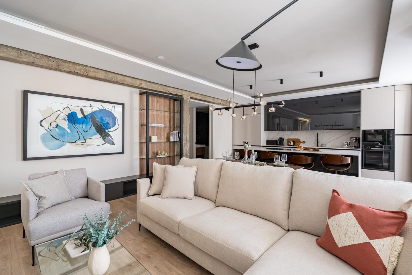 Living room of Flat for sale in  Madrid Capital  with Air Conditioner, Heating and Terrace