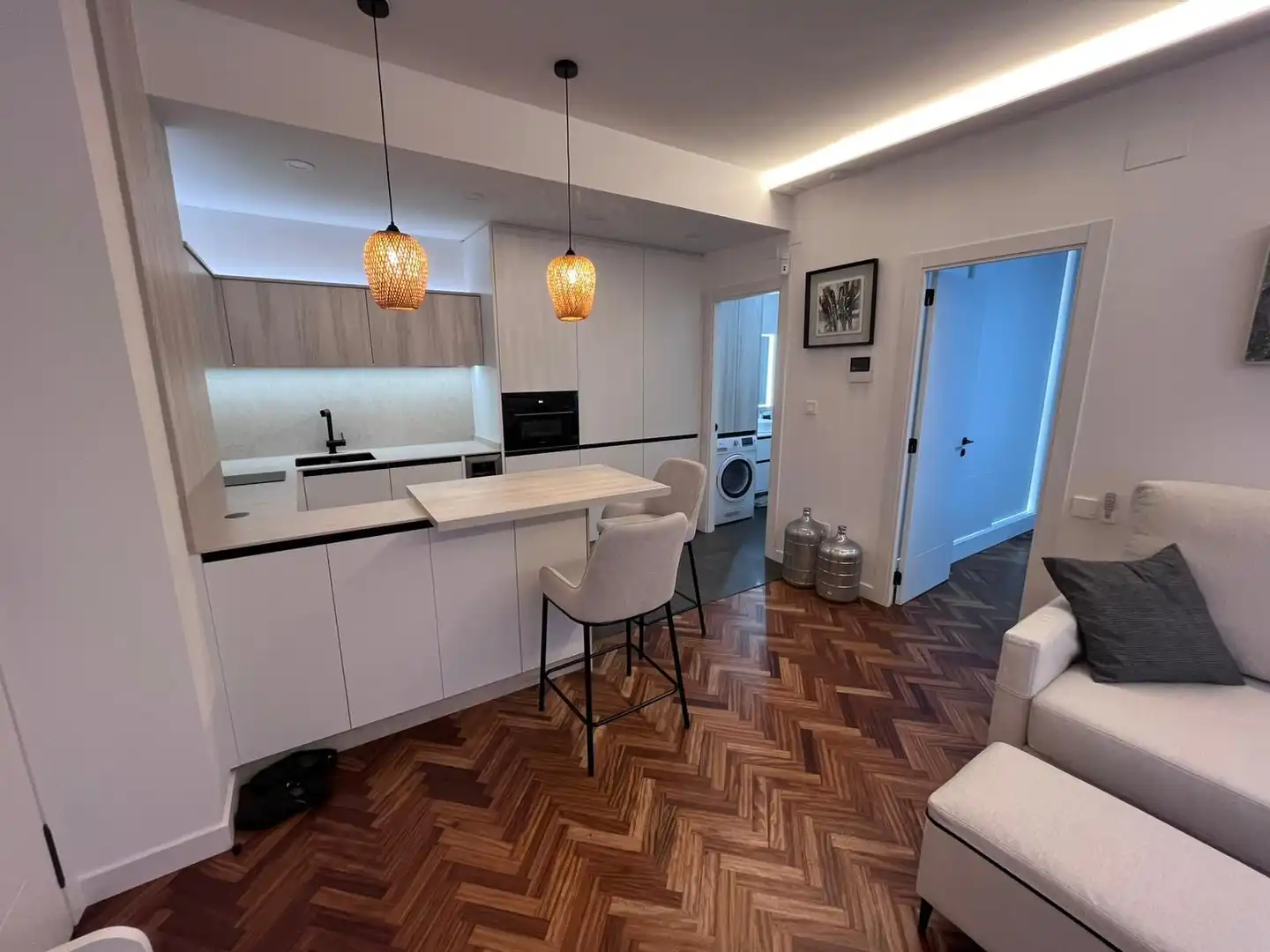Cocina de Apartamento de alquiler en A Coruña Capital  con Calefacción y Amueblado