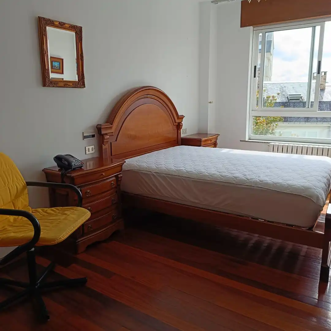 Bedroom of Flat for rent in Lugo  with Heating, Furnished and Balcony