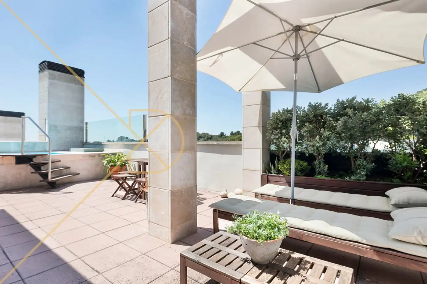 Terrassa de Casa o xalet en venda en Barcelona amb Aire condicionat, Calefacció i Parquet