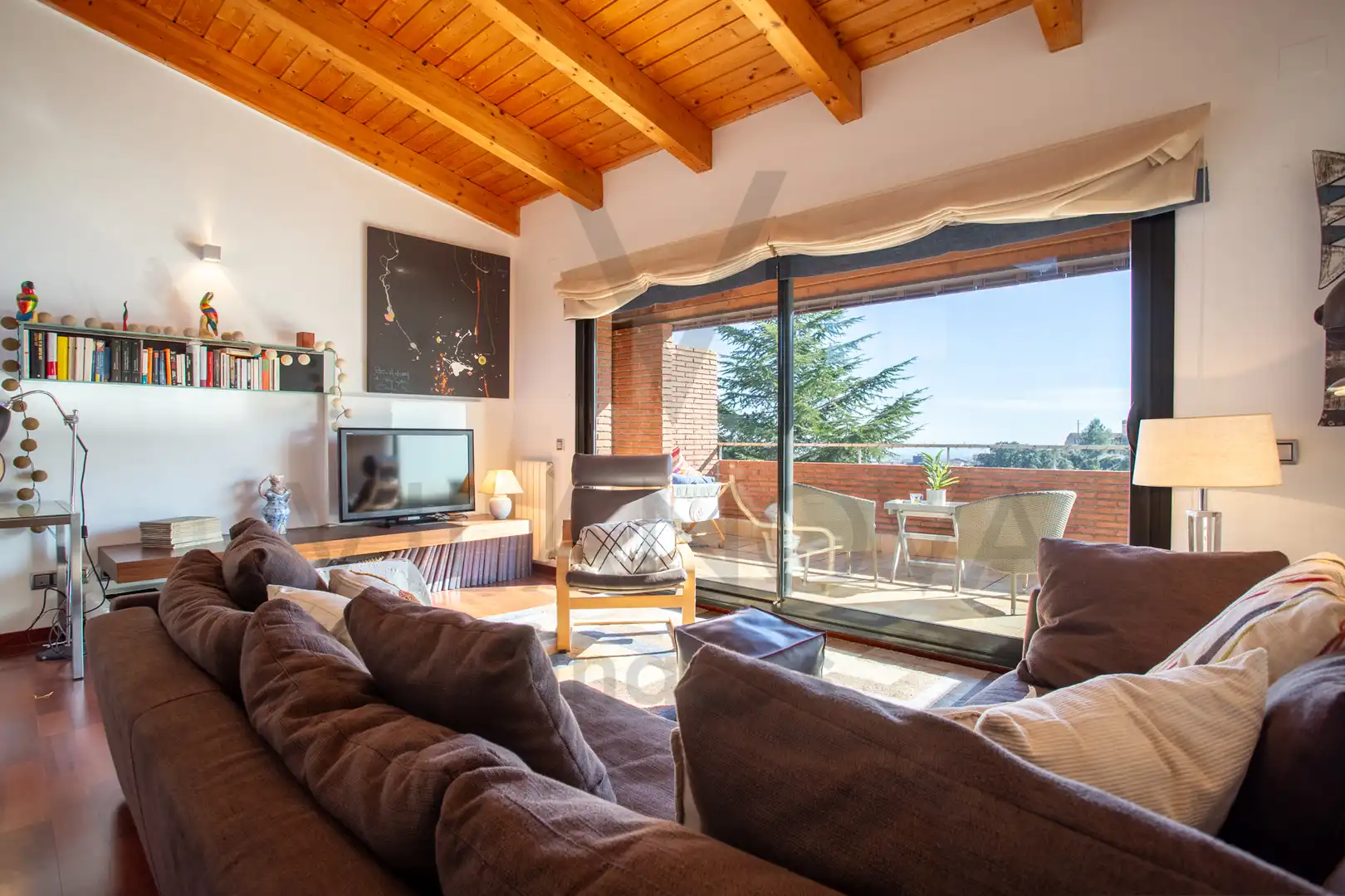 Sala d'estar de Casa adosada en venda en Castellvell del Camp amb Aire condicionat, Calefacció i Jardí privat