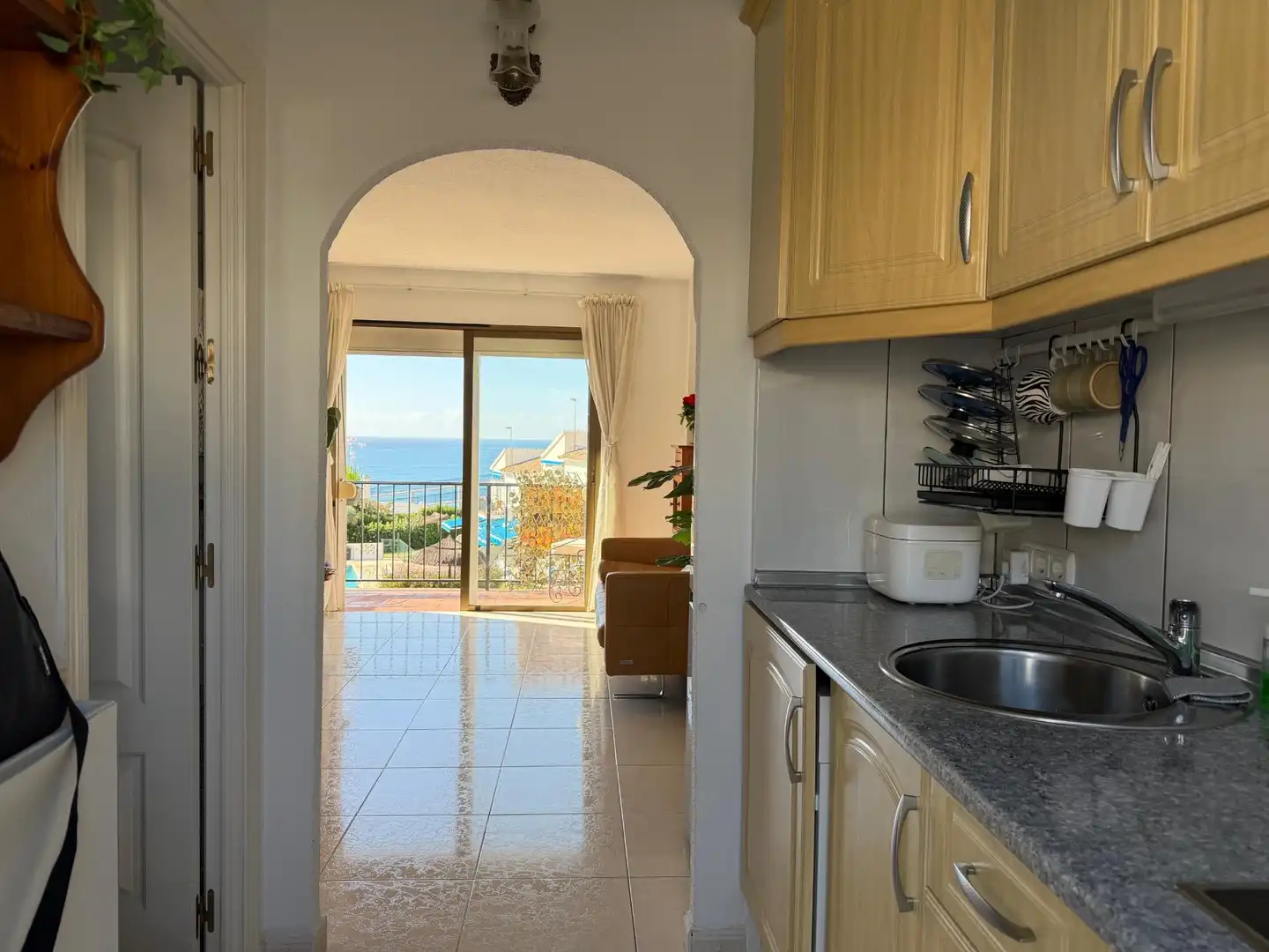 Kitchen of Flat for sale in Mijas  with Private garden, Terrace and Community pool