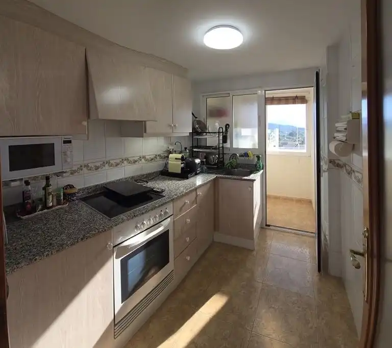 Küche von Wohnung zur Miete in Piles mit Klimaanlage, Terrasse und Möbliert