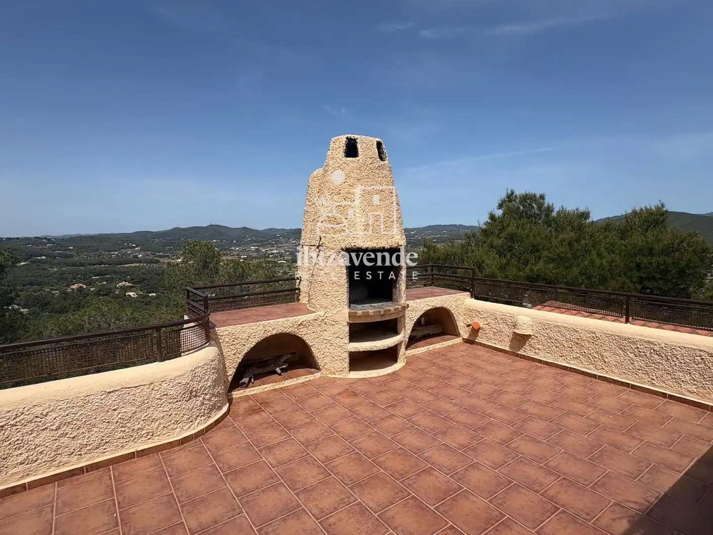 Terrassa de Casa o xalet de lloguer en Santa Eulària des Riu amb Calefacció, Terrassa i Piscina