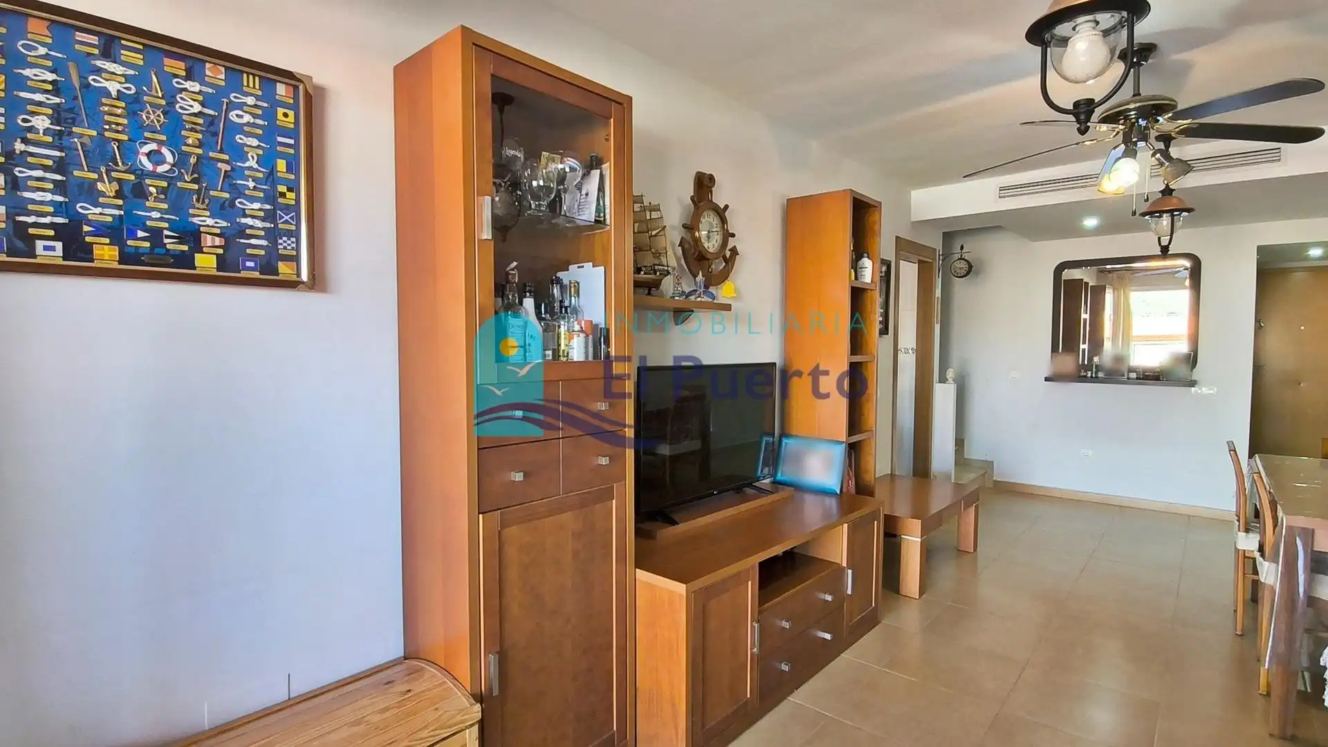 Sala de estar de Dúplex en venta en Cartagena con Terraza, Amueblado y Balcón