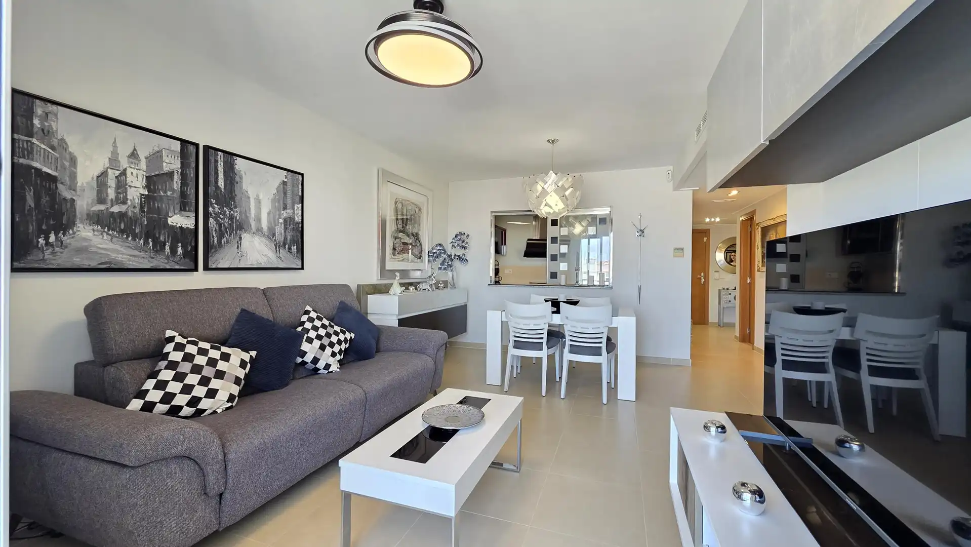Sala de estar de Ático en venta en Gandia con Aire acondicionado, Calefacción y Terraza