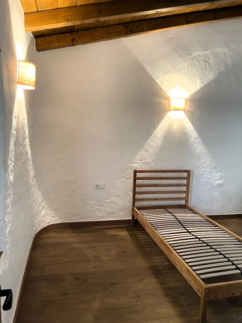 Bedroom of Flat for rent in La Vall d'en Bas  with Heating and Balcony