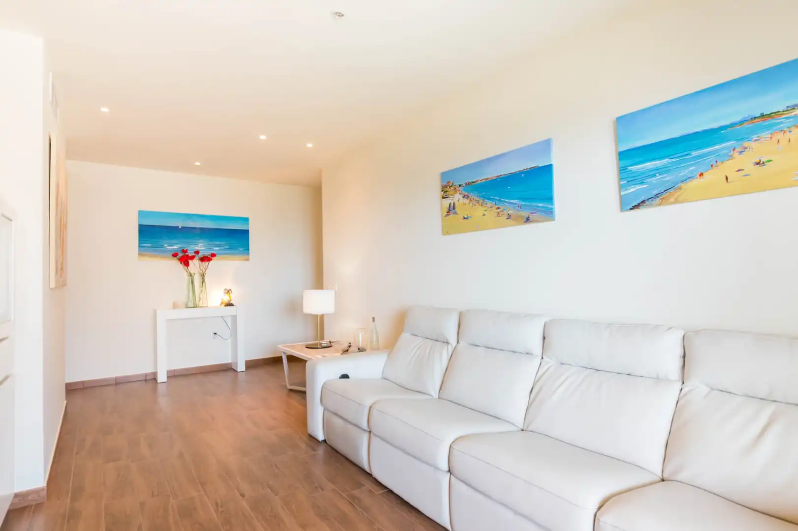 Sala de estar de Piso en venta en Pilar de la Horadada con Aire acondicionado, Calefacción y Jardín privado