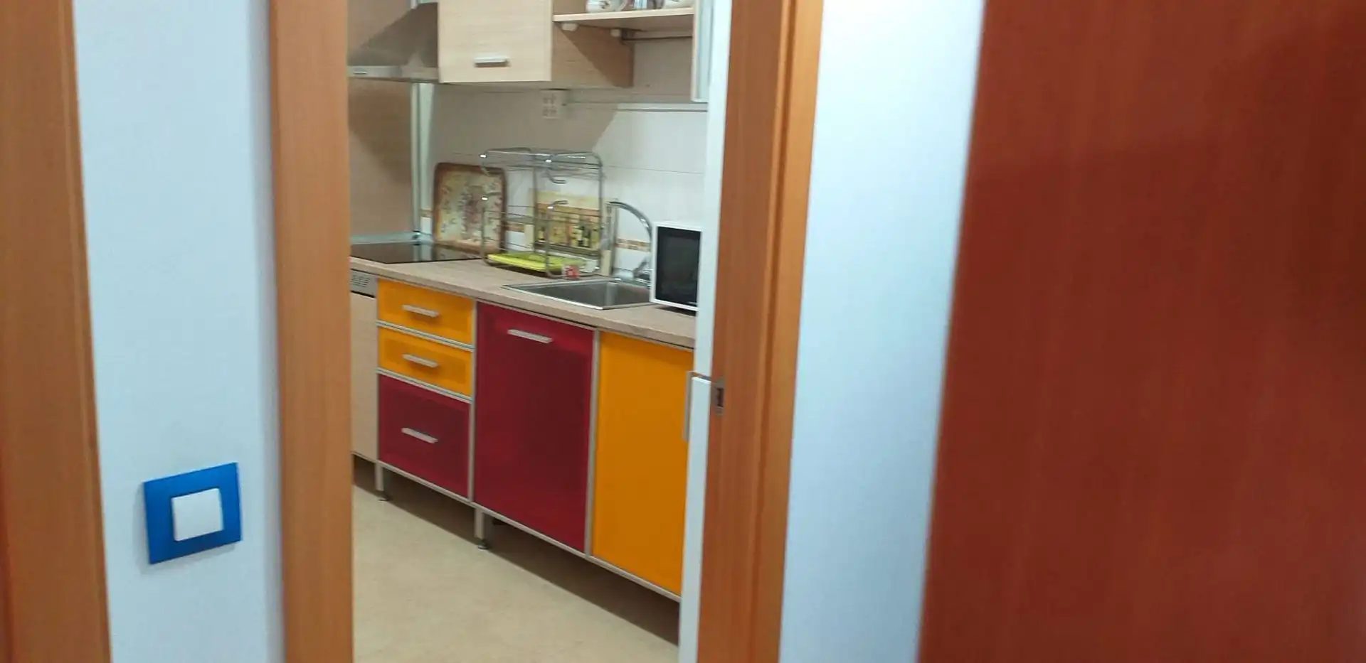 Cocina de Piso de alquiler en Puertollano con Aire acondicionado, Terraza y Amueblado