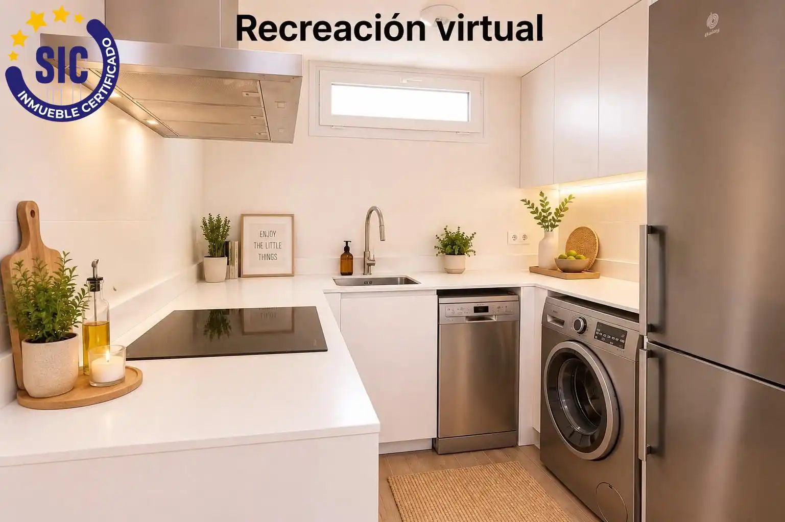 Küche von Dachboden zum Verkauf in Peñíscola / Peníscola mit Heizung, Privatgarten und Terrasse