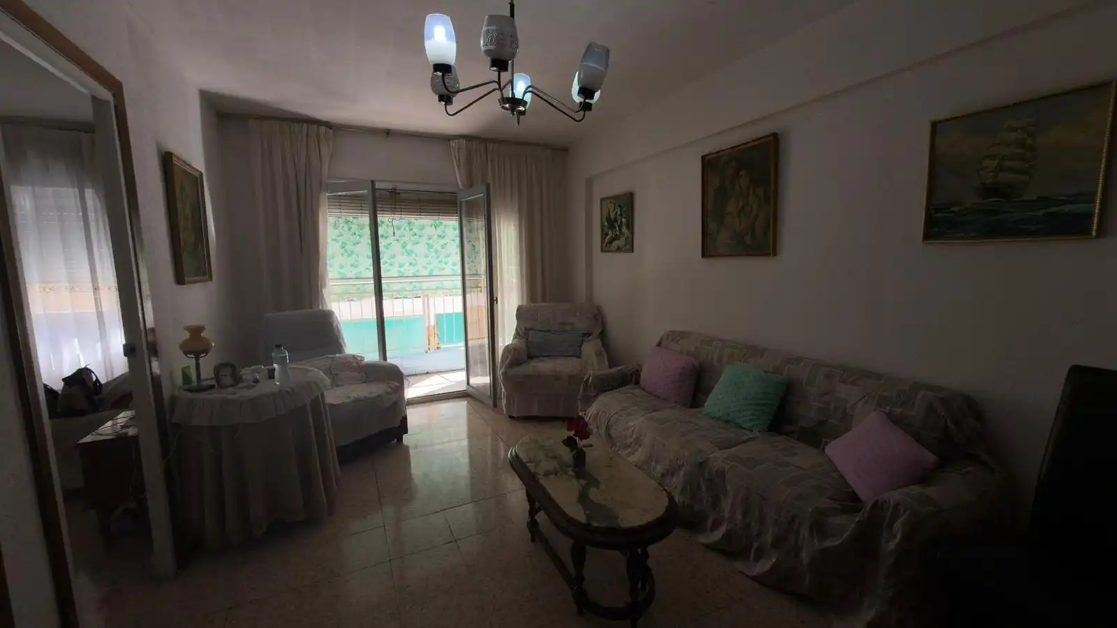 Sala d'estar de Pis en venda en Alicante / Alacant amb Terrassa
