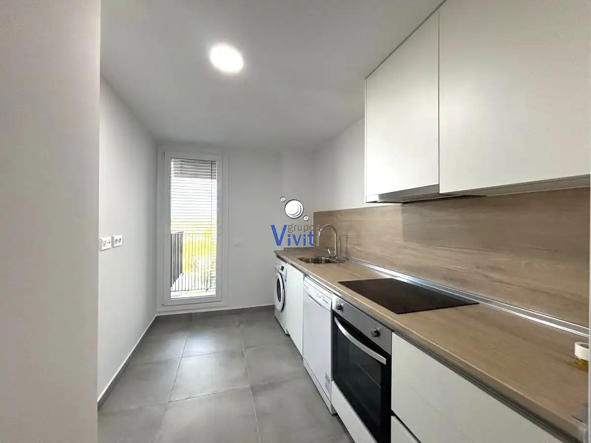 Cocina de Piso de alquiler en Umbrete con Aire acondicionado, Parquet y Terraza