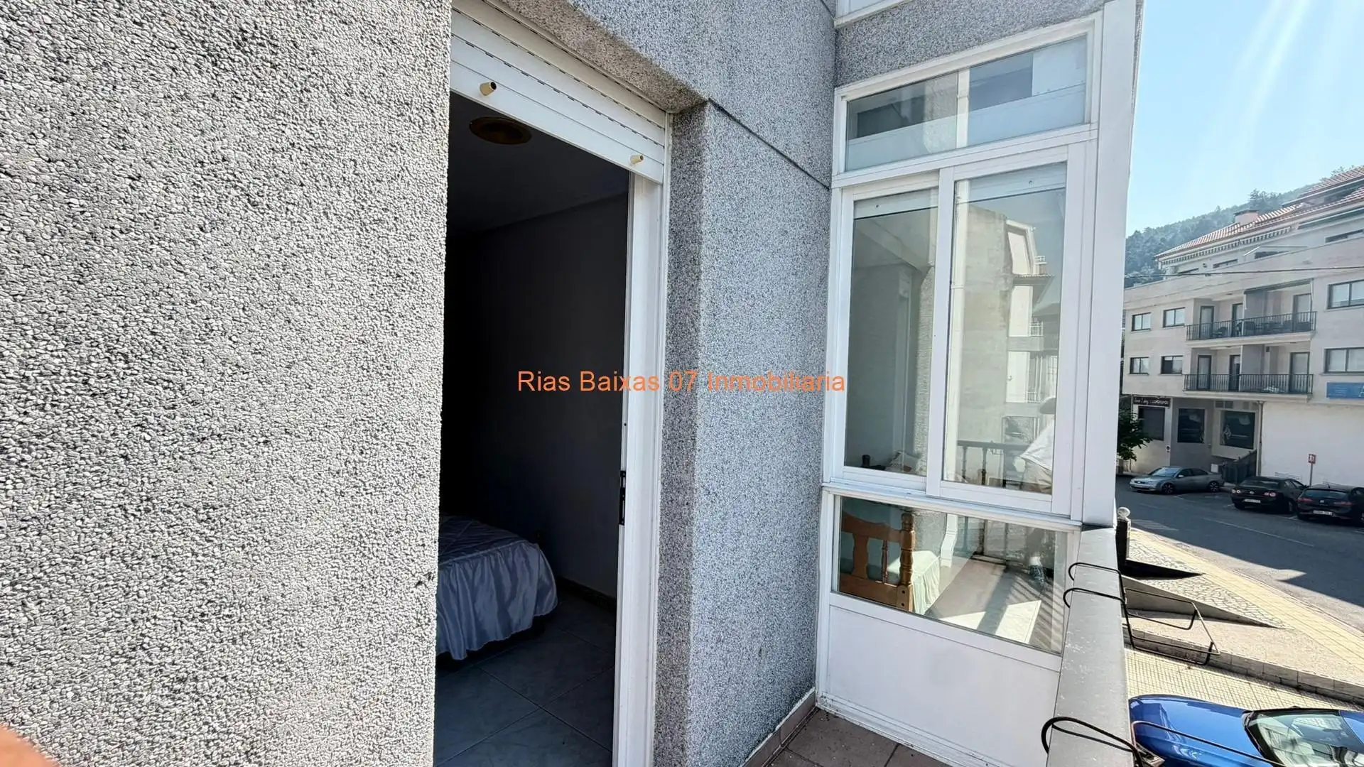 Balcony of Flat for sale in Cortegada  with Heating, Terrace and Furnished