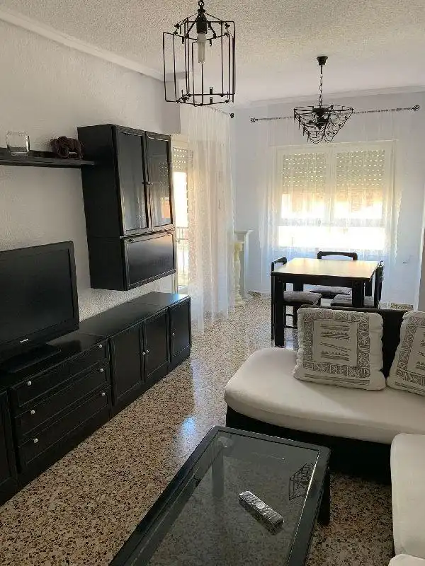 Sala de estar de Piso en venta en Elche / Elx con Aire acondicionado, Amueblado y Balcón