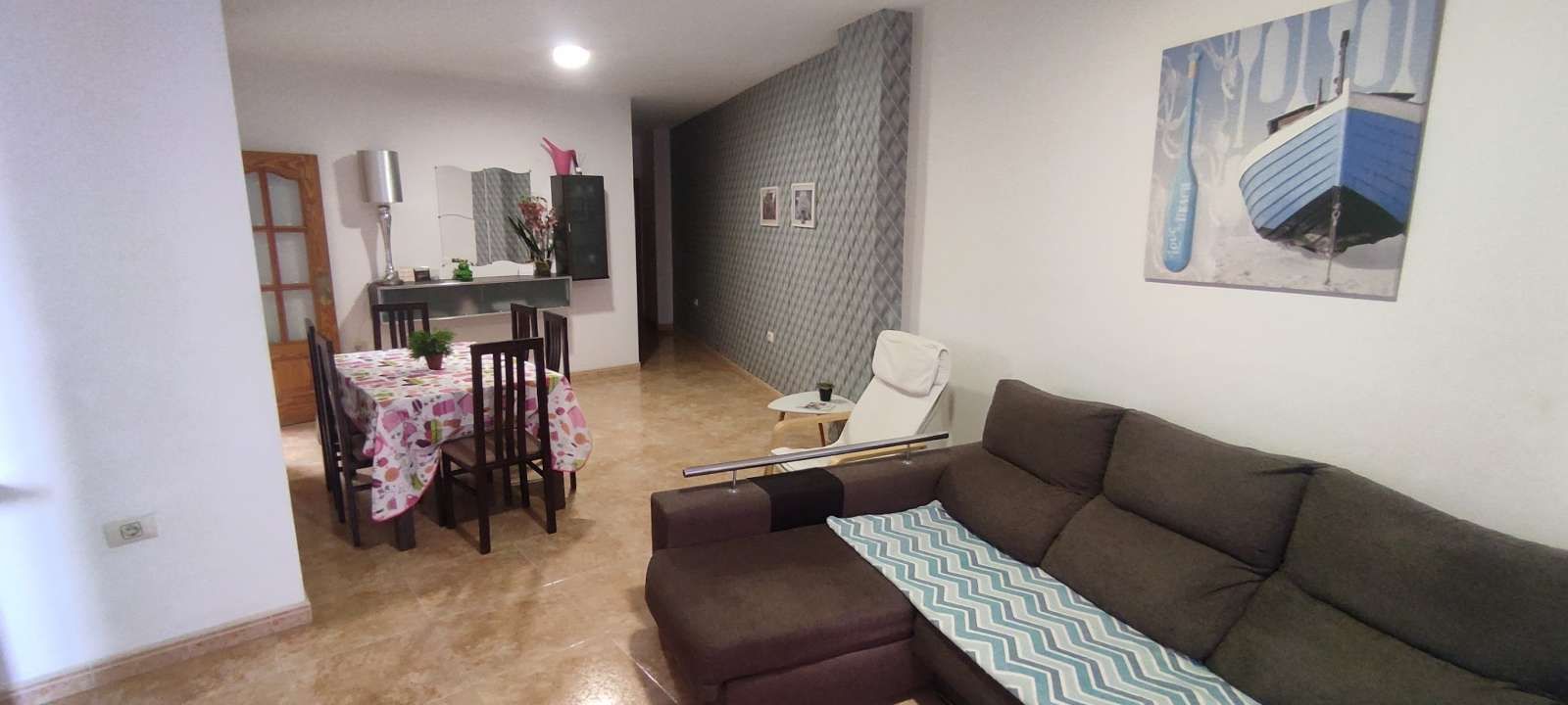 Sala d'estar de Apartament per a compartir en  Santa Cruz de Tenerife Capital amb Aire condicionat i Terrassa