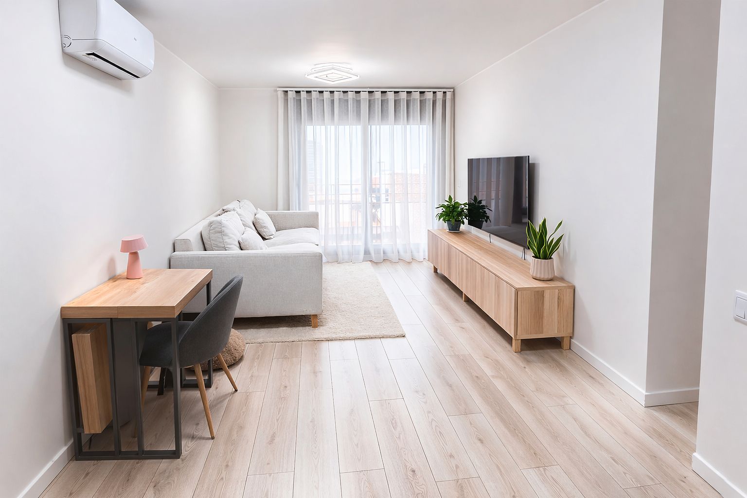 Wohnzimmer von Wohnung zum Verkauf in Viladecavalls mit Klimaanlage, Heizung und Ofen