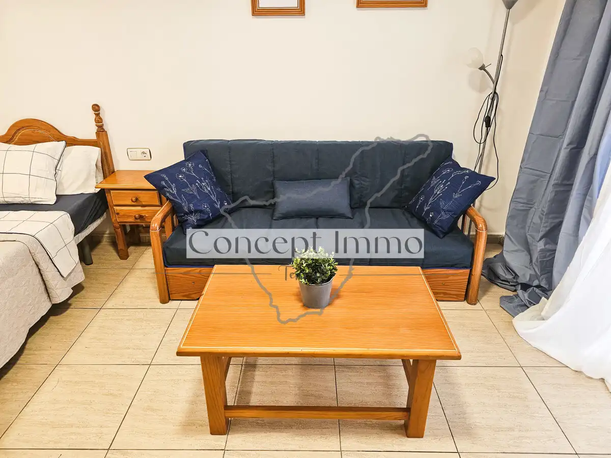 Sala de estar de Estudio en venta en Vilaflor de Chasna con Terraza, Balcón y Piscina comunitaria