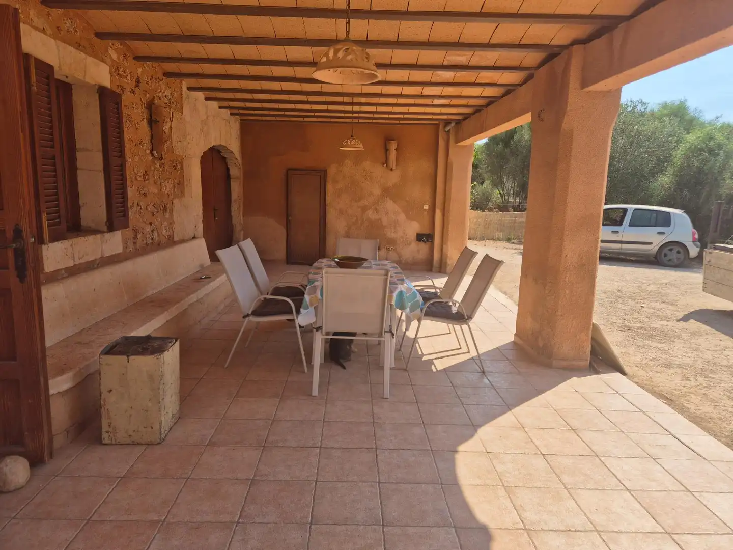 Terrassa de Finca rústica de lloguer en Campos amb Aire condicionat, Calefacció i Terrassa