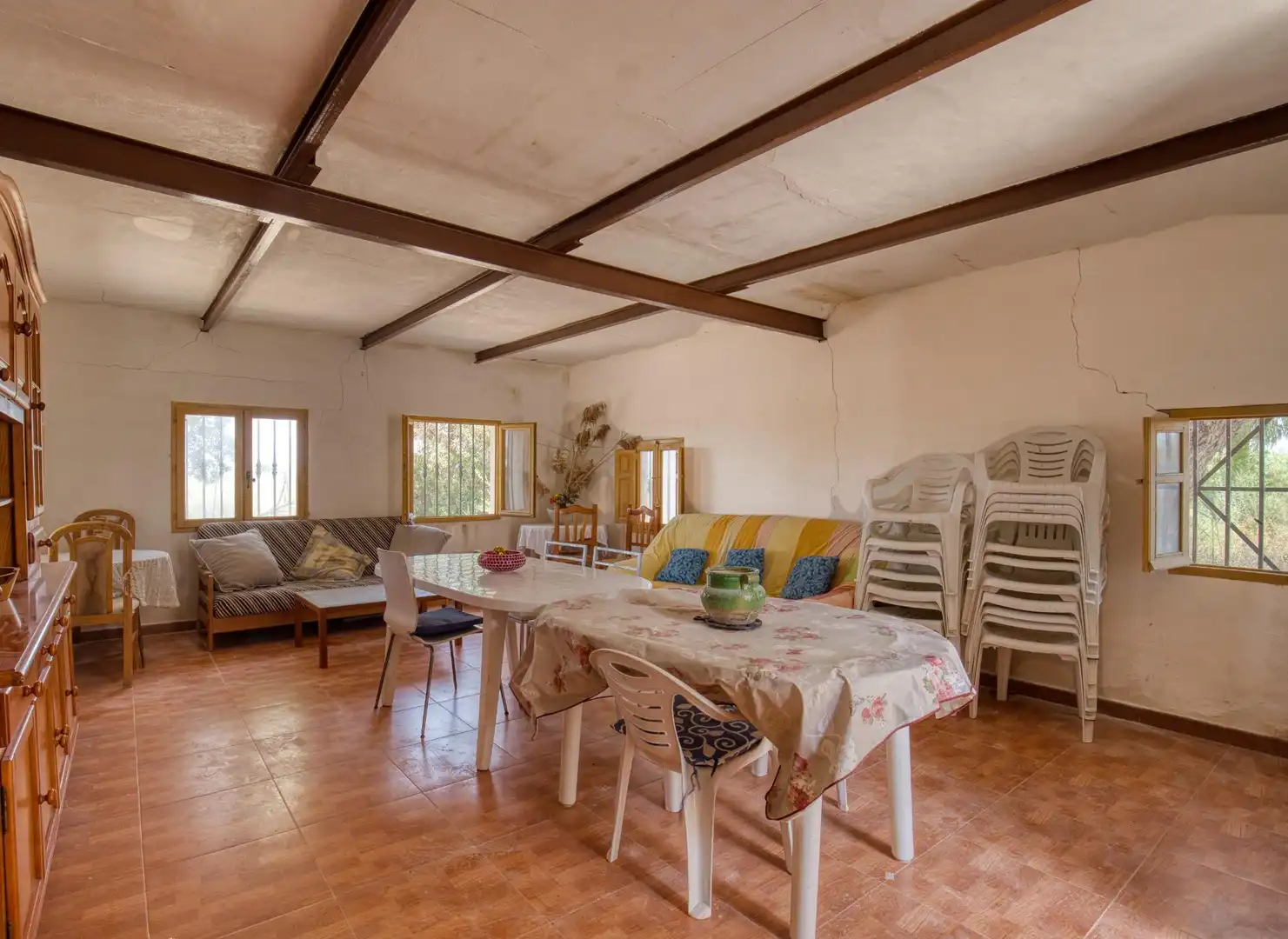 Comedor de Finca rústica en venta en Elche / Elx con Jardín privado, Terraza y Trastero