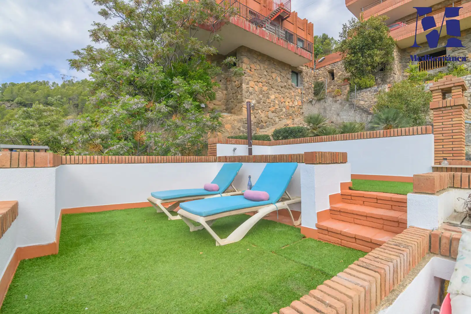 Terrassa de Casa o xalet en venda en Sitges amb Jardí privat, Parquet i Terrassa