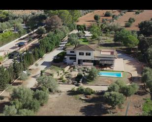 Vista exterior de Finca rústica en venda en Algaida amb Aire condicionat, Terrassa i Piscina