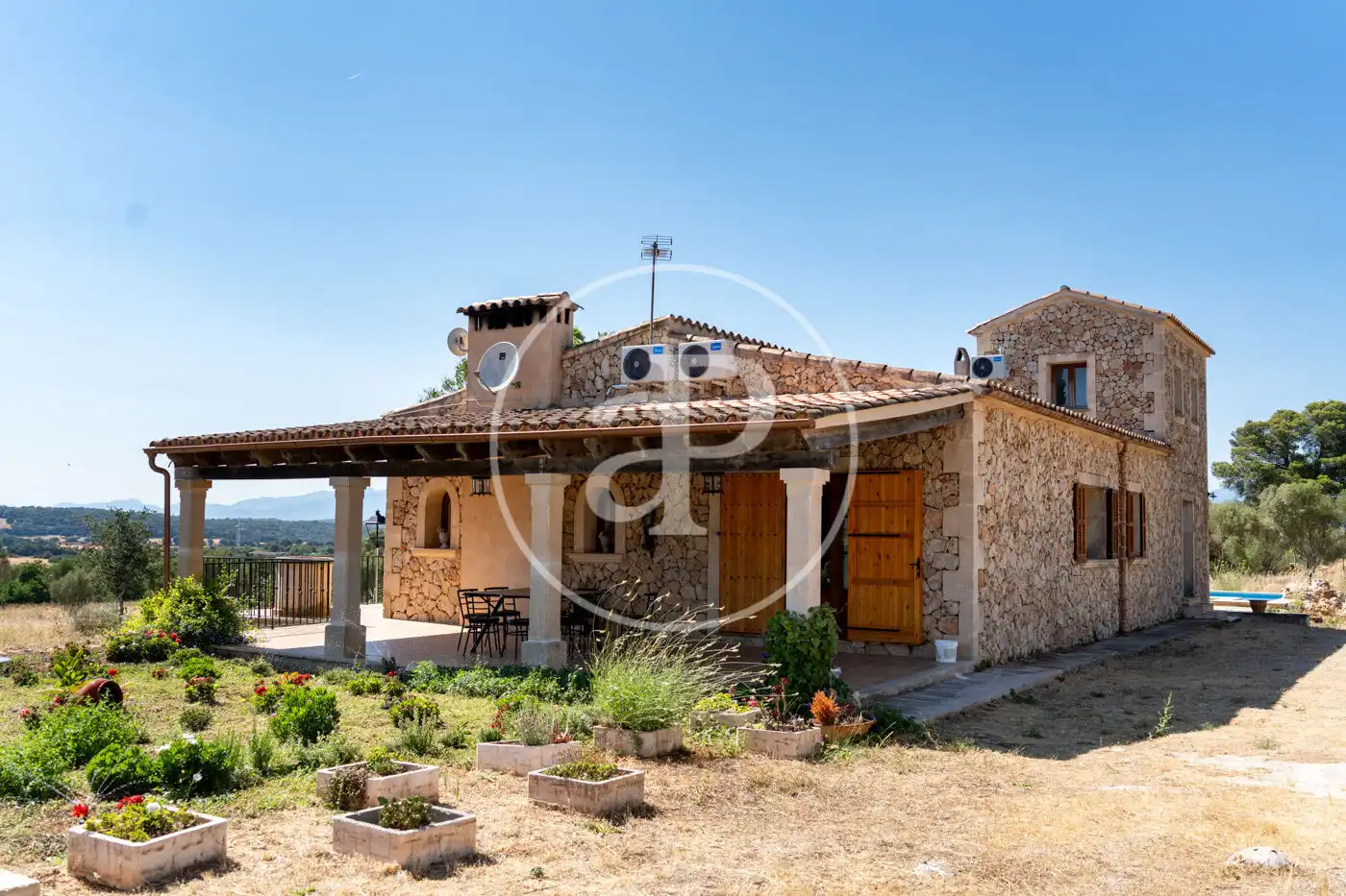 Exterior view of Houses for rent in Sencelles  with Air Conditioner, Heating and Private garden