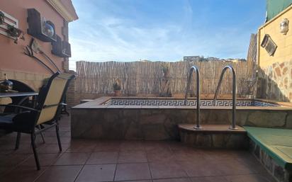 Swimming pool of Single-family semi-detached for sale in Málaga Capital  with Air Conditioner, Private garden and Terrace