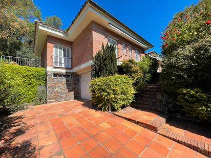 Exterior view of House or chalet for sale in Girona Capital  with Air Conditioner, Swimming Pool and Balcony