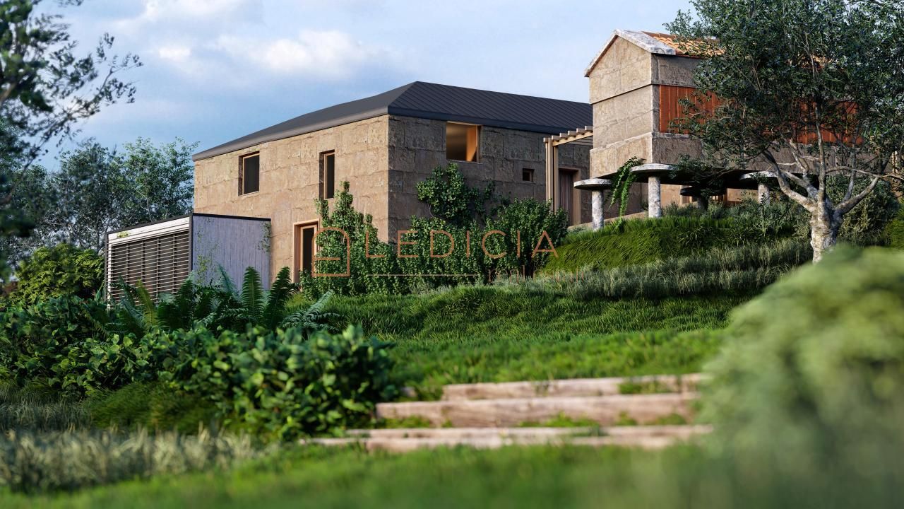 Vista exterior de Finca rústica en venta en Pontevedra Capital  con Calefacción, Jardín privado y Parquet