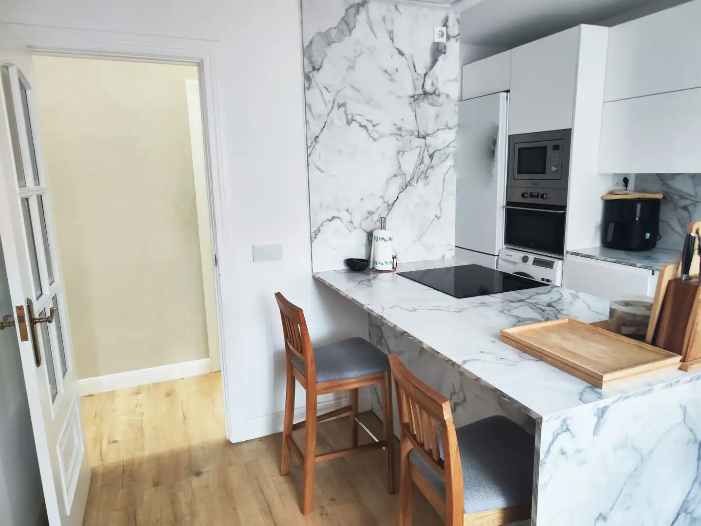 Cocina de Piso en venta en Palencia con Calefacción, Terraza y Amueblado