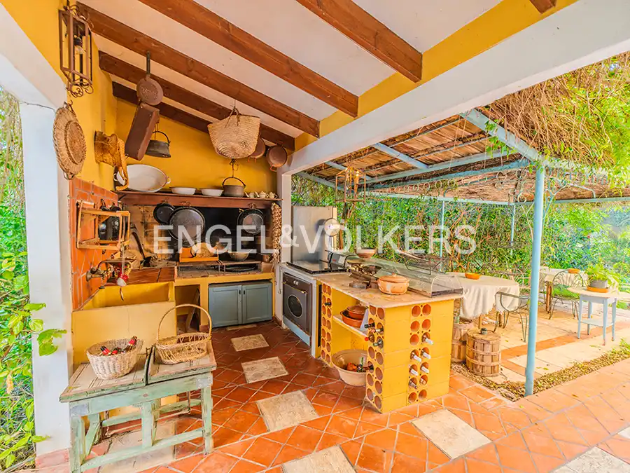 Cuina de Casa o xalet en venda en Elche / Elx amb Calefacció, Jardí privat i Terrassa