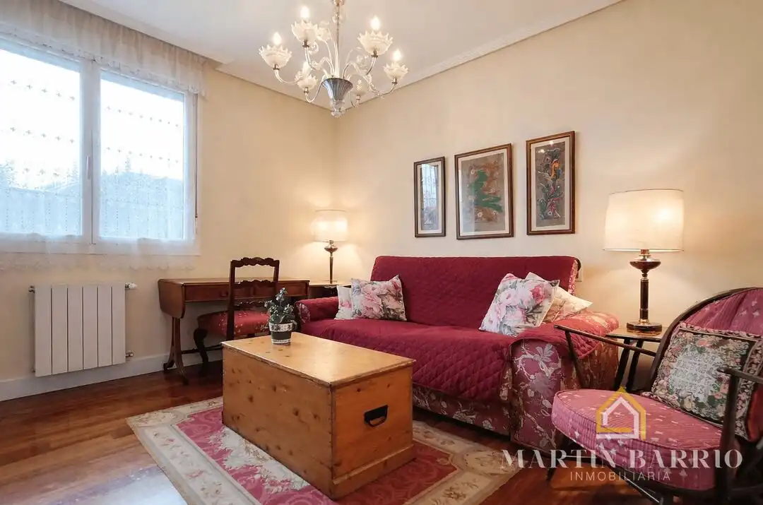 Sala de estar de Piso en venta en Getxo  con Aire acondicionado, Calefacción y Jardín privado