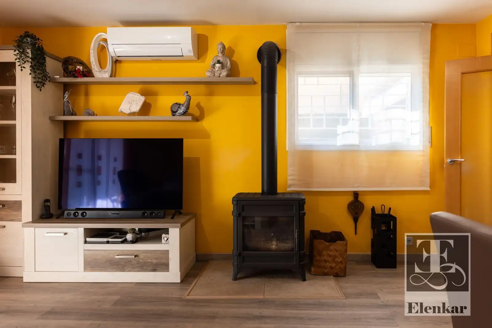 Sala de estar de Casa adosada en venta en Santa Oliva con Aire acondicionado, Terraza y Trastero