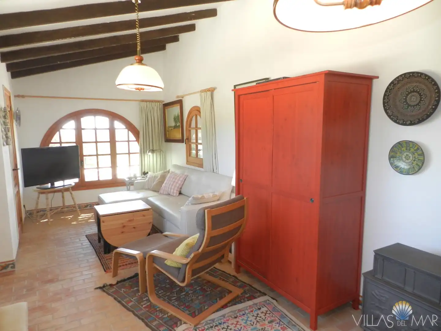 Sala de estar de Finca rústica en venta en Teulada con Jardín privado, Terraza y Trastero