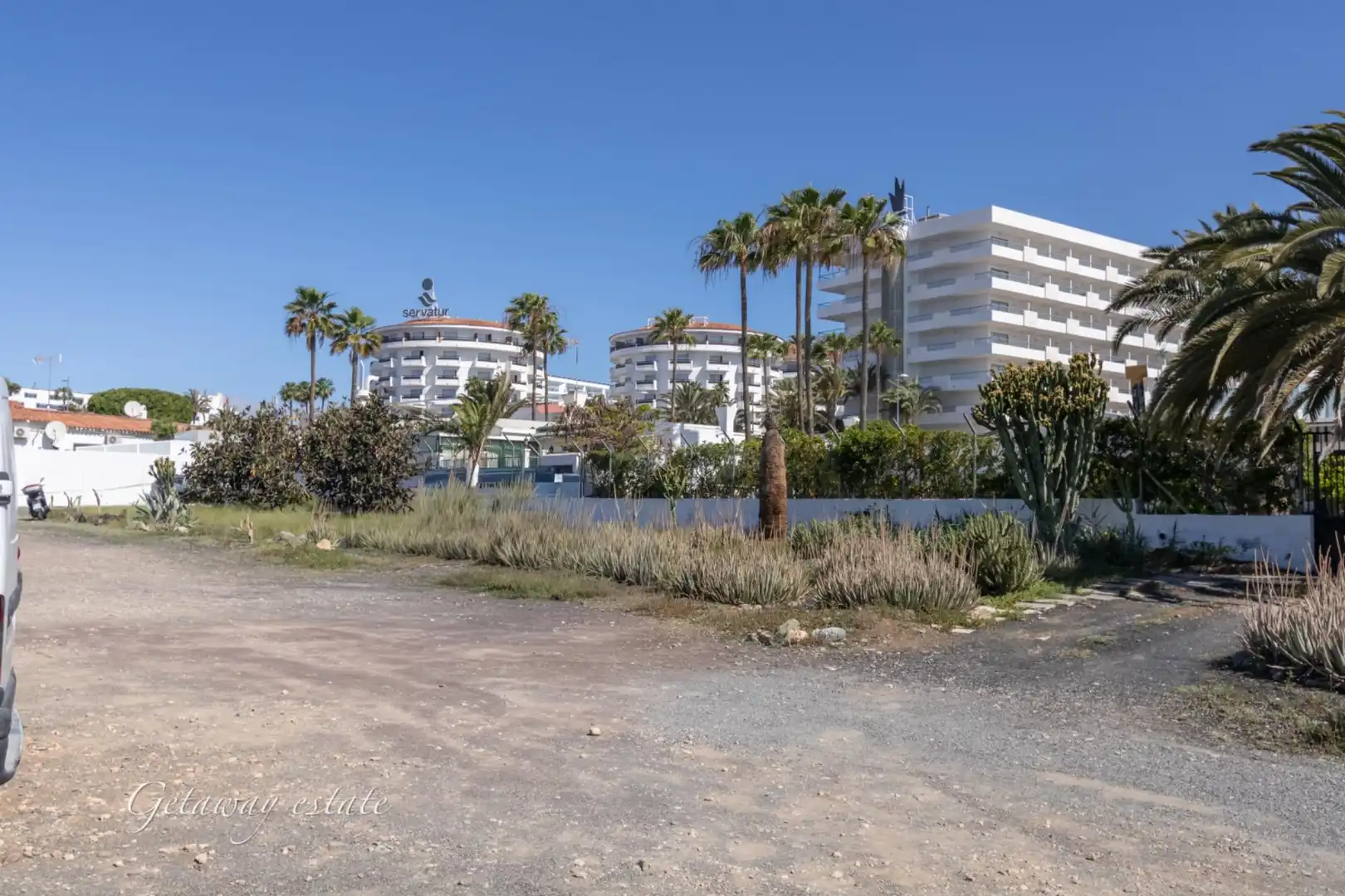 Parking of Apartments for rent in San Bartolomé de Tirajana  with Air Conditioner, Private garden and Furnished