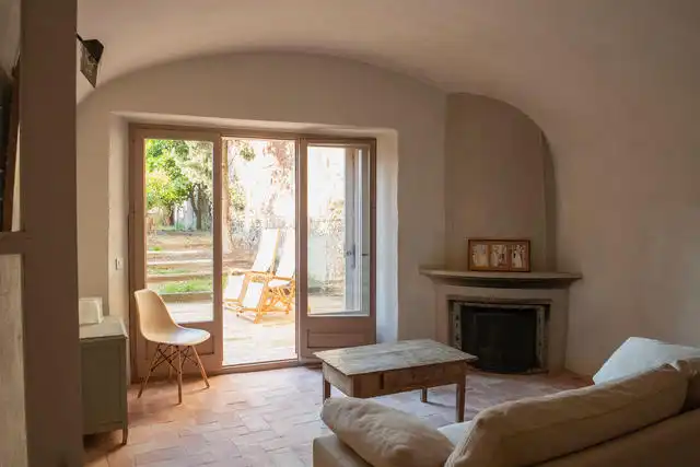 Living room of Flat for rent in Girona  with Heating, Terrace and Furnished