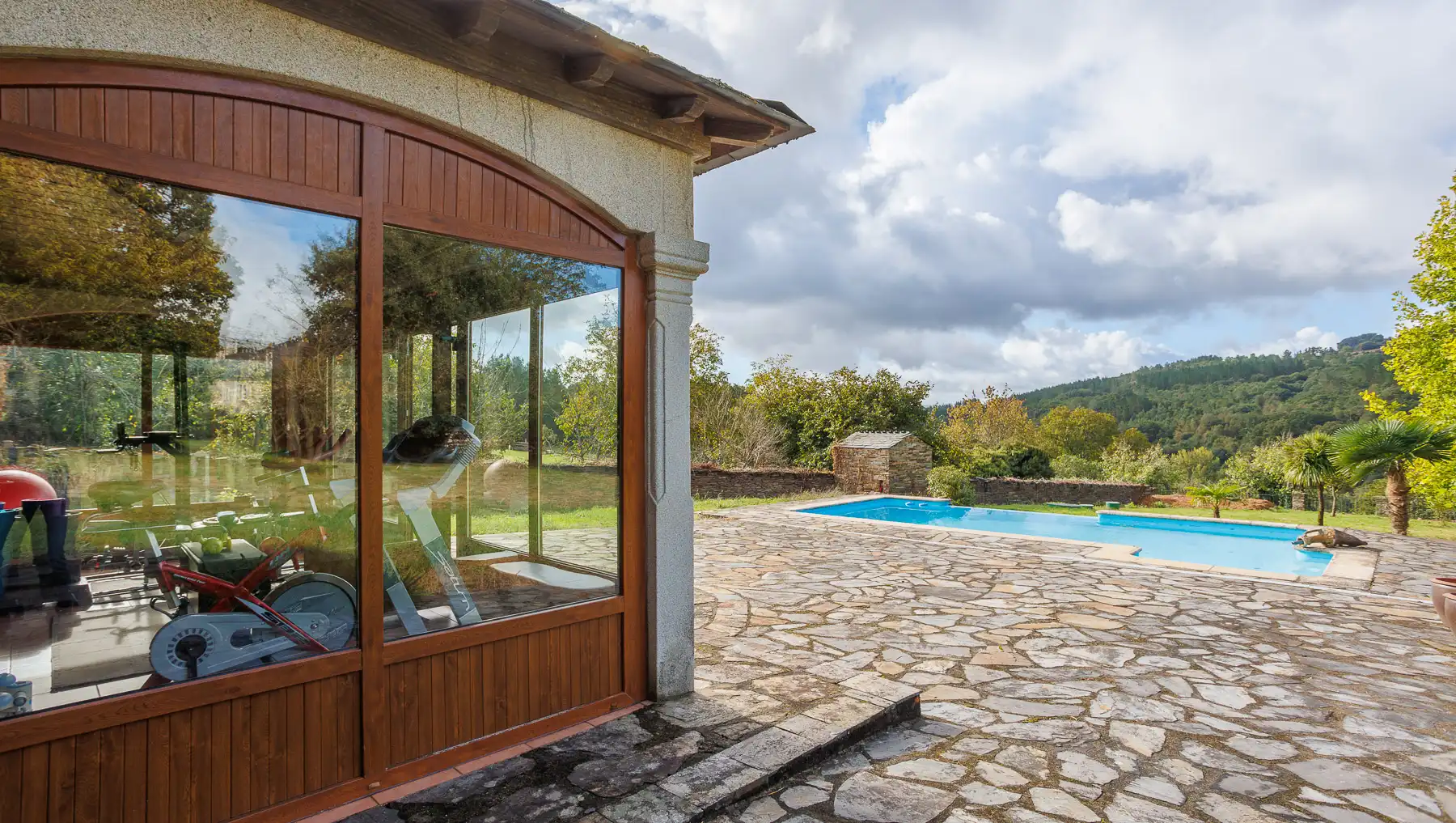Jardín de Casa o chalet en venta en Lugo con Piscina y Amueblado