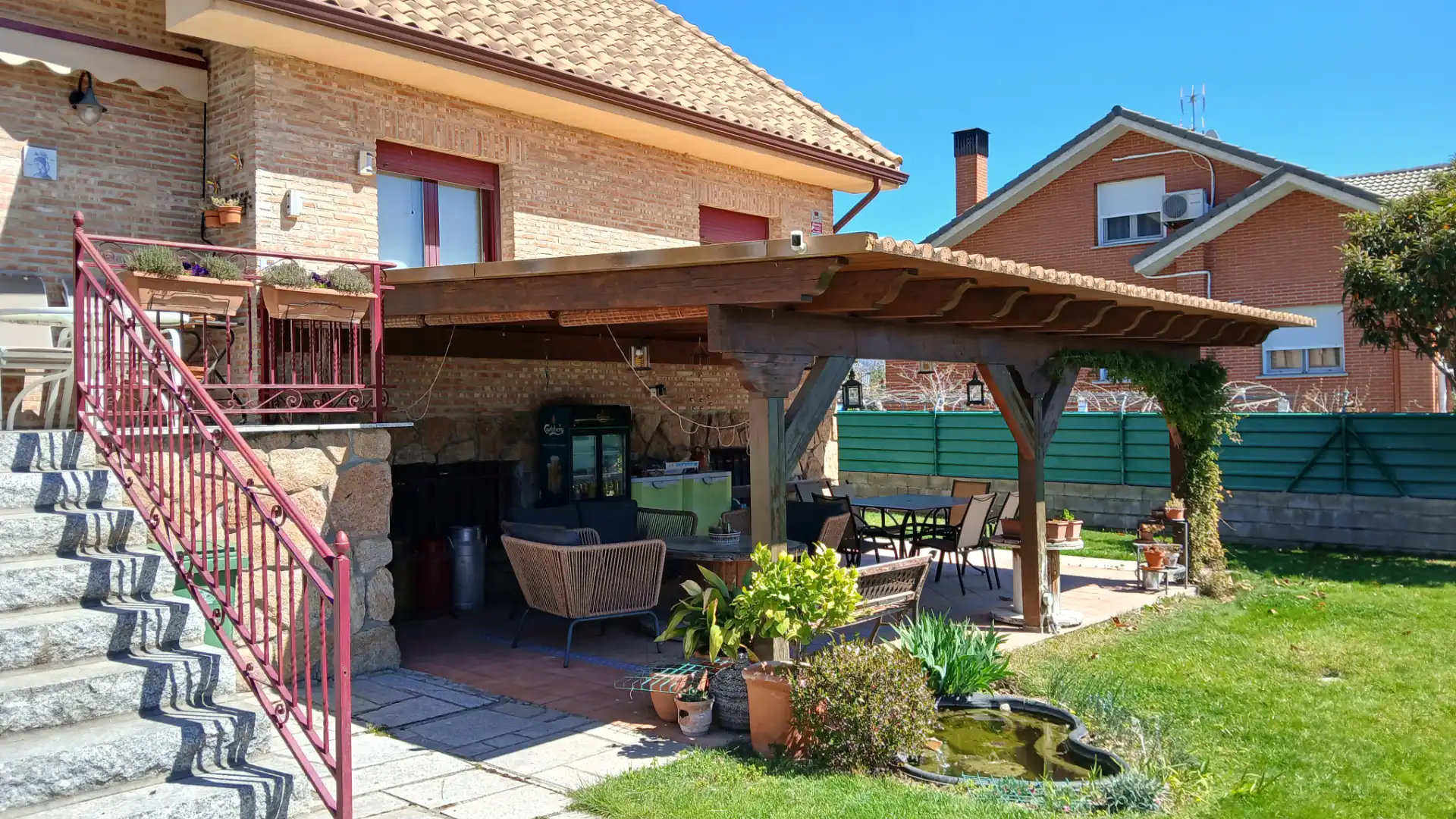 Terraza de Casa o chalet en venta en Guadarrama con Calefacción, Jardín privado y Trastero