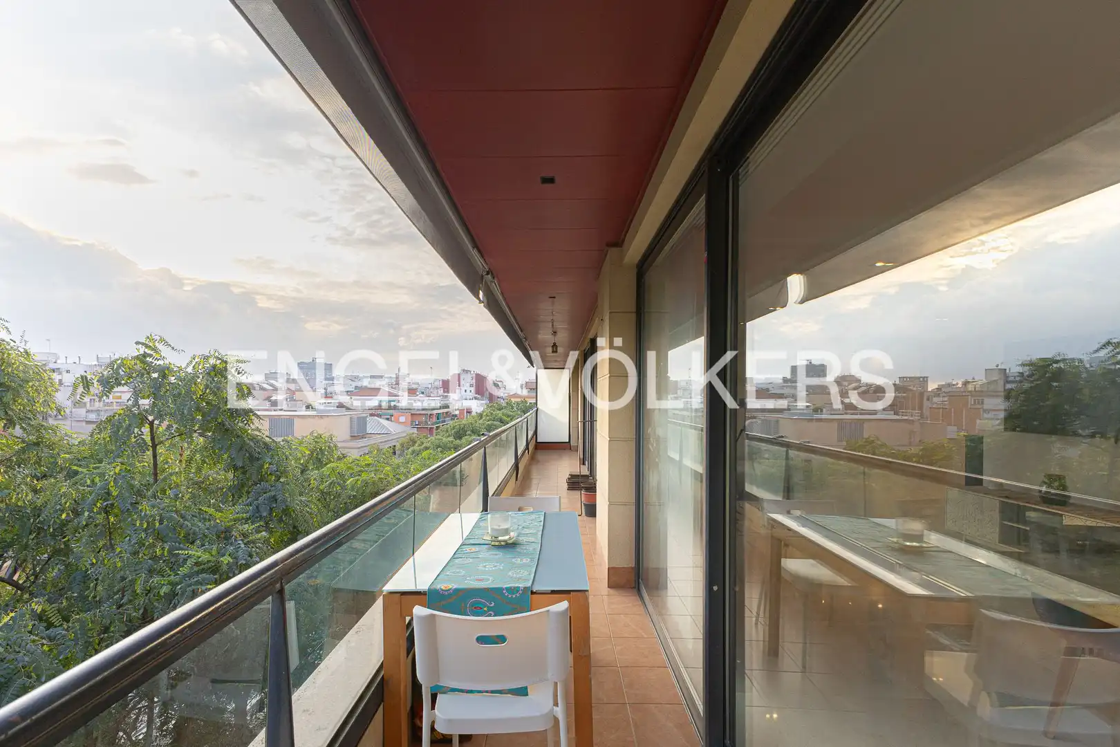 Terraza de Piso de alquiler en Barcelona con Aire acondicionado, Calefacción y Parquet