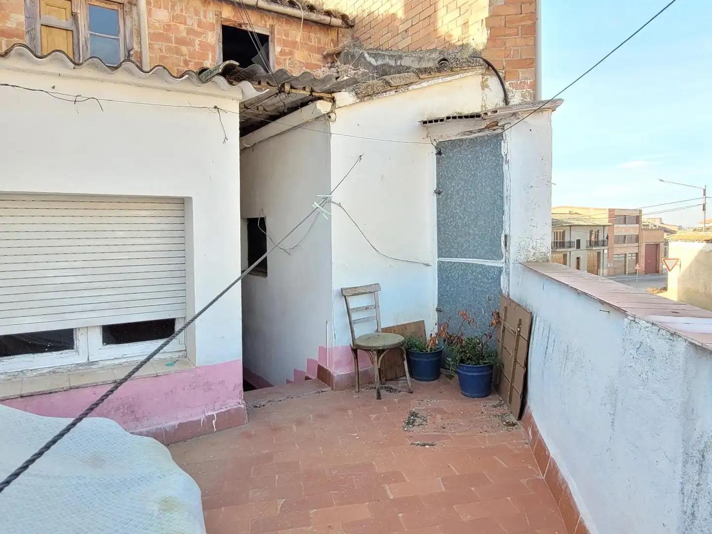 Terrassa de Casa adosada en venda en Bellvís