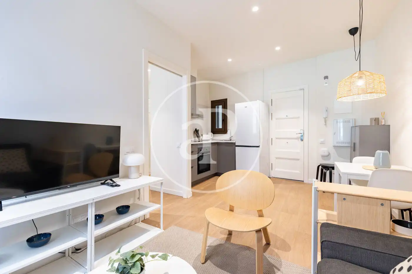 Living room of Flat for sale in Barcelona  with Heating and Furnished