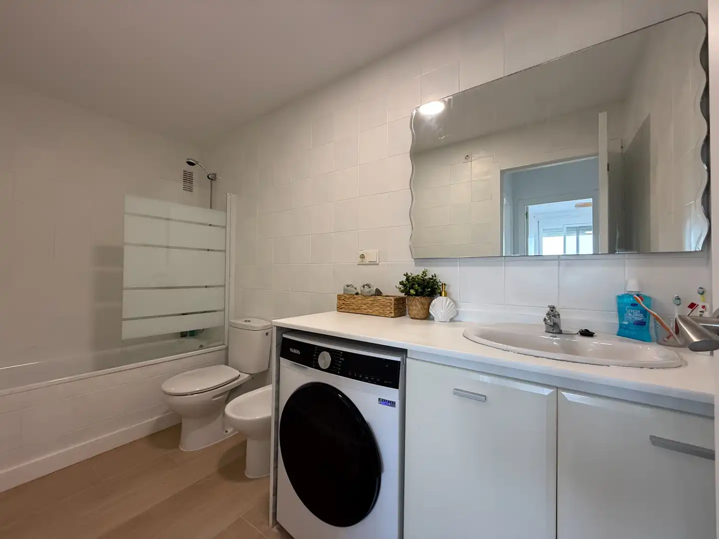 Bany de Apartament de lloguer en Almenara amb Aire condicionat, Calefacció i Terrassa