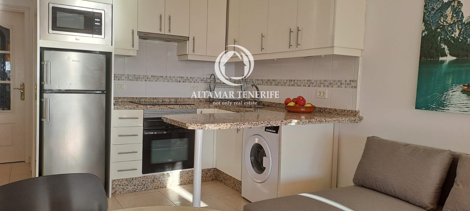 Cuina de Apartament en venda en Santiago del Teide amb Terrassa i Moblat