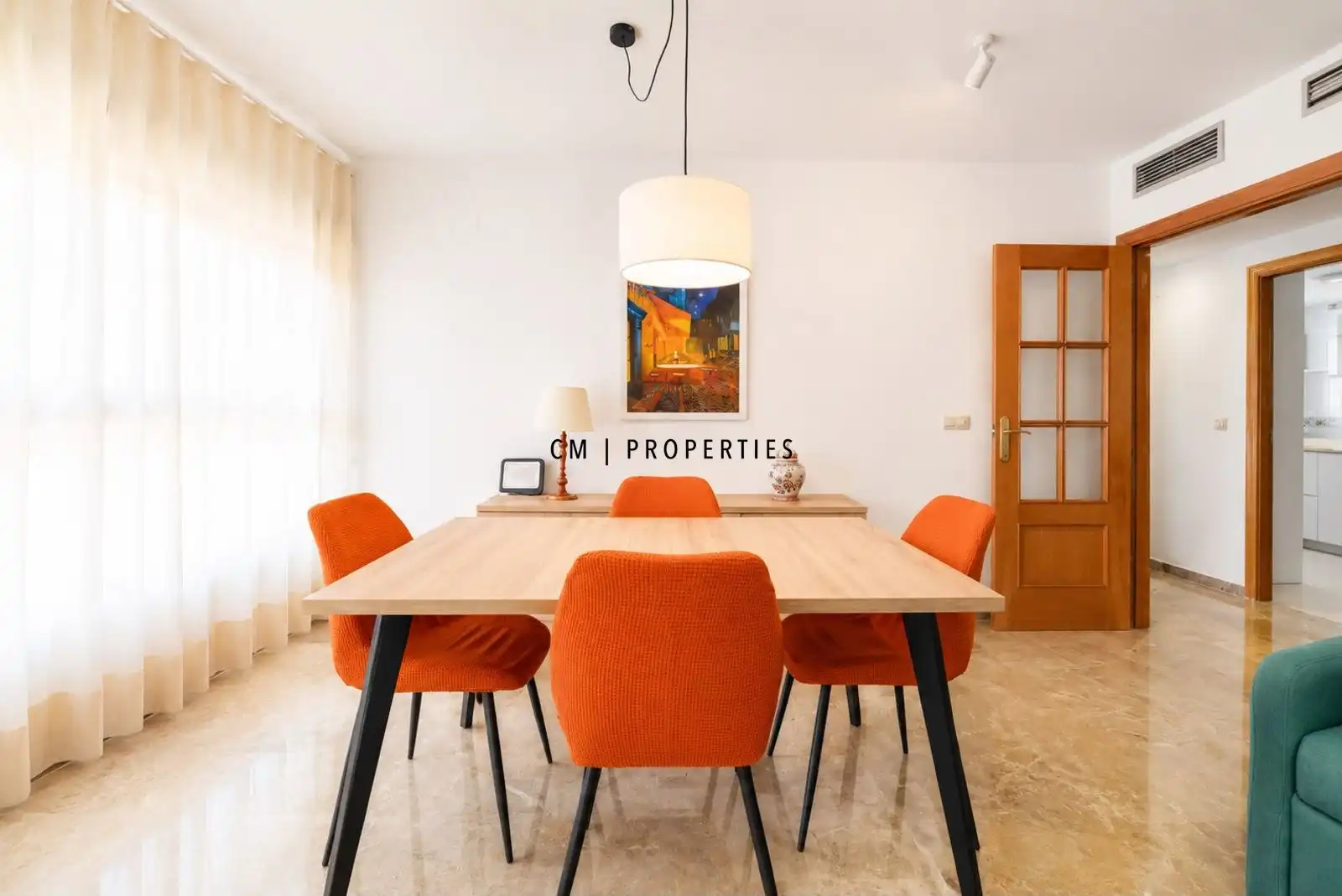Dining room of Flat for rent in Albal  with Air Conditioner, Heating and Furnished