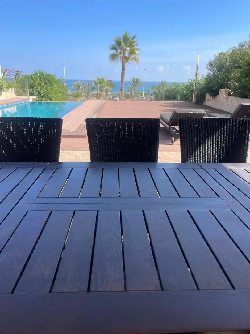 Terrasse von Haus oder Chalet zur Miete in Elche / Elx mit Klimaanlage, Heizung und Privatgarten