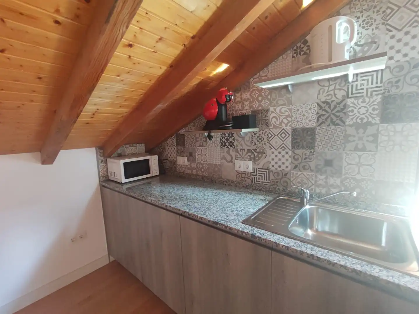 Küche von Loft zur Miete in Málaga mit Klimaanlage, Terrasse und Möbliert