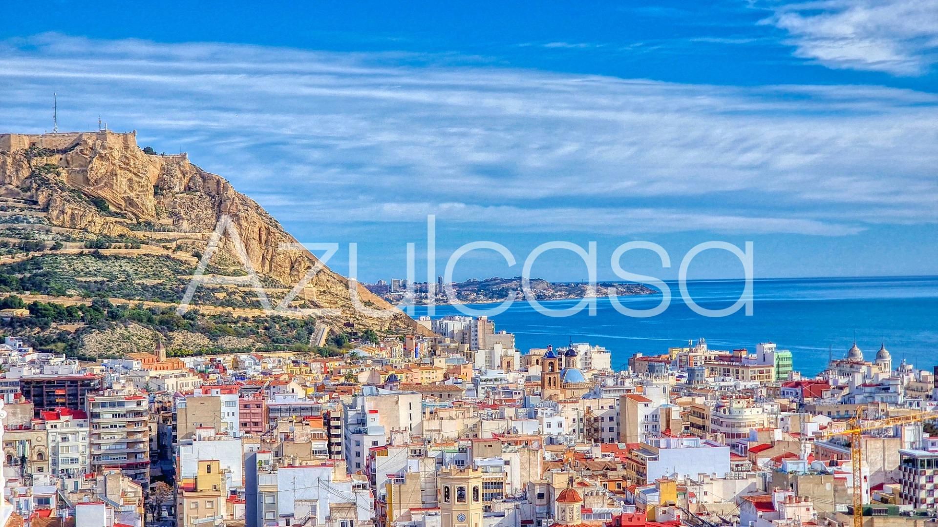 Vista exterior de Estudi en venda en Alicante / Alacant amb Aire condicionat, Parquet i Terrassa
