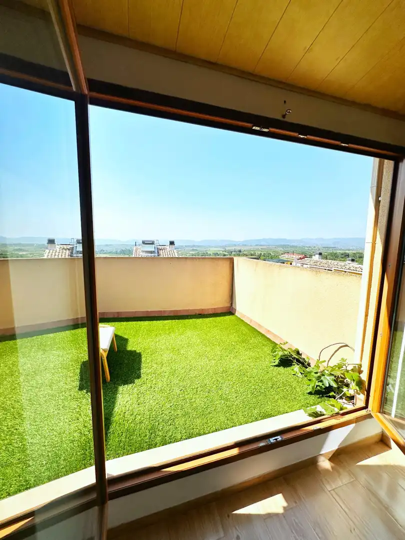 Terraza de Casa adosada en venta en Castelló de Rugat con Aire acondicionado, Calefacción y Jardín privado